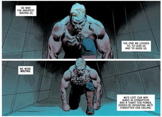 Illustration for article titled Captain America is a fascist, Batman has shitty Watchmen crossover in DC and Marvel’s latest insults